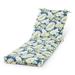 Greendale Home Fashions 73 x 23 Marlow Blue Floral Outdoor Chaise Cushion