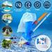 SHCKE Swimming Pool Spa Suction Vacuum Head Cleaning Set Deep Skimmer Net Above-Ground Pool Maintenance Kit Cleaner Pool Skimmer Net for Above Ground Pools Spas