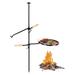 Campfire Grill Swivel 2 in1 Fire Pit Grill w/ Grill Grates for Charcoal Grills Stuffygreenus Over Fire Camping Grill for Outdoor Barbecue Cooking