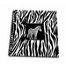 3dRose Zebra Print with Zebra - Memory Book 12 by 12-inch