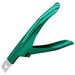 USA Professional Stainless Steel Acrylic Nail Tips Clipper Cutter - False Nails/Fake Nails/Artificial Nails Trimmers for Nail Manicure Pedicure Clip Tool for Home Nail Art DIY (Metallic Green)