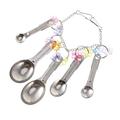 Parrot Biting Toy Bird Metal Spoon Chain Set Pet Supplies for Bird Cage