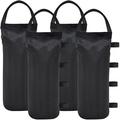 solacol Canopy Weights Set of 4 Extra Large Po-P Up Gazebo Weights Sand Bags for E-Z Po-P Up Canopy Tent Outdoor Instant Canopies Sand Bags Without Sand 4-Pack Canopy Tent Weights