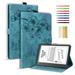 TECH CIRCLE Case for Kindle Scribe 10.2 Inch Tablet 2022 Released Colorful Embossing Premium PU Leather Slim Stand Card Slot Wallet Protective Case for Kindle Scribe 10.2â€� with Pen Holder Green