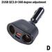 Dual USB Car Cigarette Converter Lighter Socket Splitter r Power Adapter I9B8