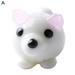 Puppy Decoration Creative Collectible Easy to Store Glass Dog Poodle Ornament for Hobby Collection