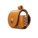 VogDUO Genuine Leather AirPods Pro Cover - Handcrafted Protective Case Anti-Lost Belt Loop with S Hook for Backpack Compatible with Apple AirPod Pro/2 (Tan Brown)