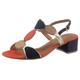 Sandalette MARCO TOZZI Gr. 39, blau (navy, kombiniert) Damen Schuhe Sandaletten