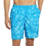 Nike Swim | Nike Men's 7" Blue Cloud Dye Packable Volley Swim Trunks Shorts Nwt Xl 2xl Xxl | Color: Blue | Size: Various