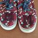 Disney Shoes | Disney Burgundy Mickey Mouse Allover Print Lace-Up Tennis Shoe With Big M On Toe | Color: Blue/Purple | Size: 10