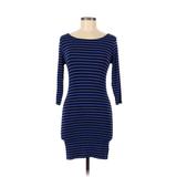 Forever 21 Casual Dress - Bodycon: Blue Color Block Dresses - Women's Size Medium