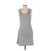 Bench Casual Dress - Mini Scoop Neck Sleeveless: Gray Marled Dresses - Women's Size Small