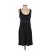 Express Casual Dress - Party Scoop Neck Sleeveless: Black Print Dresses - Women's Size Small