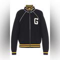 Gucci Jackets & Coats | Euc Men’s Size Medium Gucci Full-Zip Jacket With Bronze Bees Epaulettes In Black | Color: Black/Yellow | Size: M