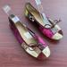 Coach Shoes | Coach Christa Patch Womens Multicolored Flat Shoes Size 8.5m | Color: Brown/Pink | Size: 8.5