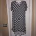 Lularoe Dresses | Black And White Lularoe Carly Dress 3xl | Color: Black/White | Size: 3x