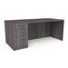 Compel Pivit Casegoods Straight Desk Single Ped Wood in Brown | 29.125 H x 60 W x 29.5 D in | Wayfair PIV-DSK-6030-BBF-GA