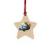 The Holiday Aisle® White Black Fish Wooden Holiday Shaped Ornament Plastic in Black/Brown/Yellow | 3 H x 3 W x 1 D in | Wayfair