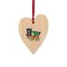 The Holiday Aisle® Turroxosaurus Wooden Holiday Shaped Ornament Plastic in Black/Brown/Green | 3 H x 3 W x 1 D in | Wayfair