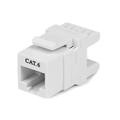 StarTech.com 180° Cat 6 Keystone Jack - RJ45 Ethernet Cat6 Wall...