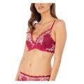 Wacoal Womens Lace Perfection Plunge Push Up Bra - Pink - Size 34A