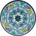 Bungalow Rose Multicolor Talavera 11" Melamine (Nitrogen-Based Plastic) Dinner Plate, Set Of 6, 11 Inch in Blue/Gray/Green | 11 W in | Wayfair