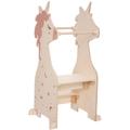 Atmosphera - Tour d observation enfant licorne pin H100cm créateur d'intérieur - Beige