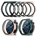 Couvercle de protection d'écran pour montre Huawei GT 3 Pro boîtier en verre de 46mm + Film de