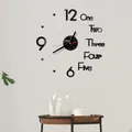 Horloge Murale 3D de Haute Qualité avec Surface Miroir Autocollante Décoration de Maison et Bureau