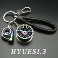 Porte-clés Mini moyeu Turbo classique pendentif créatif en métal pièces automobiles cadeaux pour