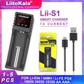 LiitoKala – chargeur de batterie Rechargeable Li-ion AA ni-cd Lii-S1 1.2 3.2 3.7 AA AAA