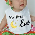 Bavoir mon premier Eid lune étoile Ramadan bébé garçon fille joyeux Eid musulman Islam Karim Iftar