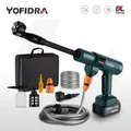 YOFIDRA-Pistolet de lavage de voiture sans fil nettoyeur haute pression électrique sans balais