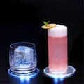 Tapis de tasse de boisson imperméable acrylique coloré 5 pièces sous-verres lumineux parfaits pour