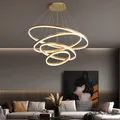 Plafonnier LED Circulaire Noir au Design Moderne Luminaire Décoratif d'Nik Idéal pour un Loft un