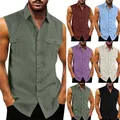 Chemise Slim Fit à col rabattu pour hommes haut d'été précieux chemises en fibres poche 216.239.