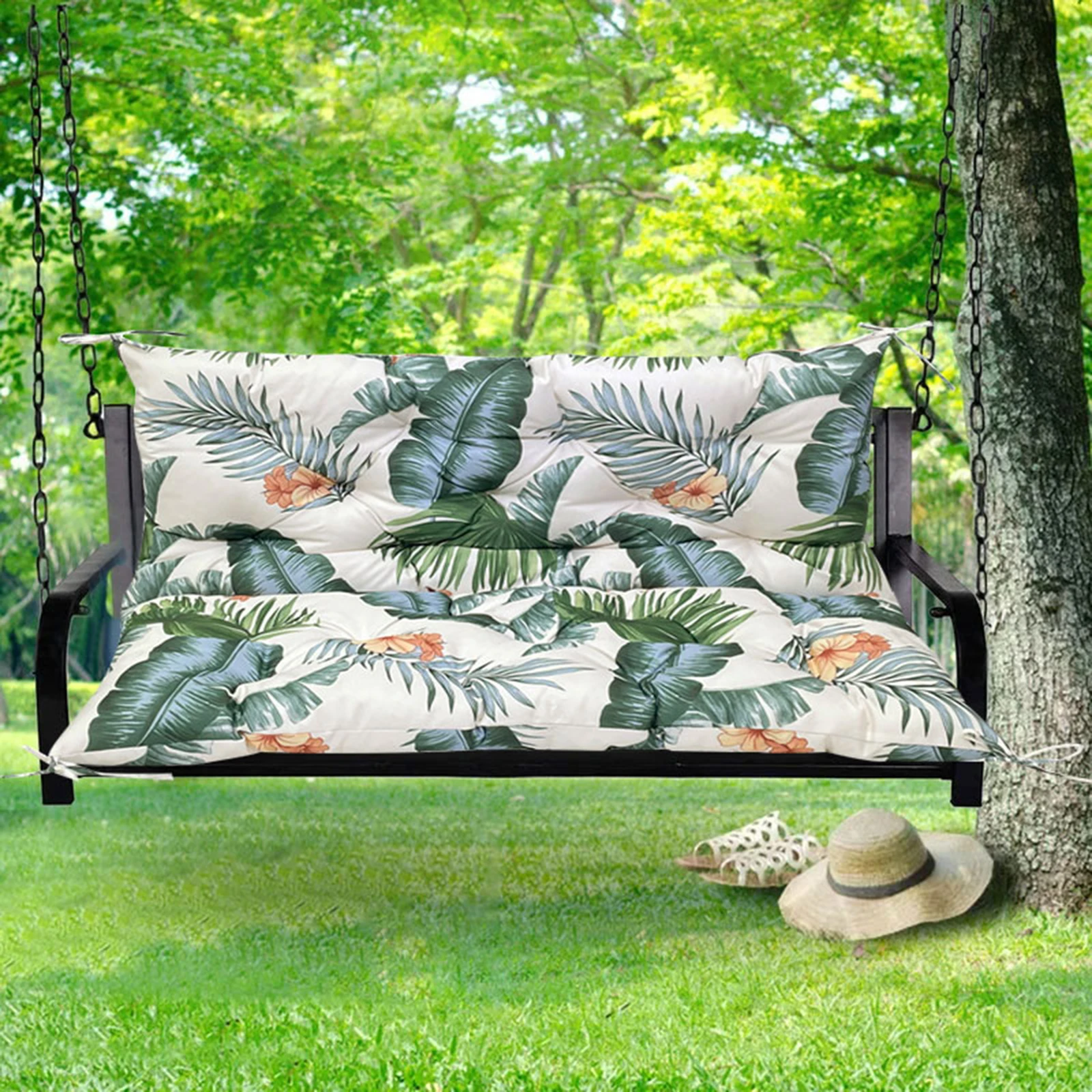 Coussin de remplacement pour banc de jardin, rembourré, pour siège de balançoire, pour extérieur, jardin, Patio