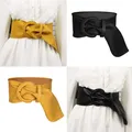 Casual Leather Corset Belt For Women Dresses Waist Seal Belt Overcoat Belt M6CD
