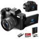 G-Anica-Caméra numérique 4K objectif Partenaires écran rabattable caméscope selfie 48MP