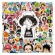 Autocollants du dessin animé One Piece Luffy stickers graffiti pour bagages téléphone portable