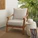 Humble + Haute Outdura Labyrinth Ochre Indoor/Outdoor Corded Deep Seating Pillow and Cushion Chair Set