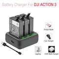 Boîte de rangement de chargeur de batterie pour DJI ACTION 3 kit d'accessoires noir Batteries pour