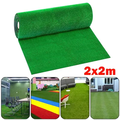 Tapis Synthétique Vert Artificiel pour Décoration de Jardin Polymères de Pelouse Pelouses