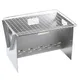 Réchaud de camping portable pliant en acier inoxydable barbecue gril foyer outil de cuisson pour