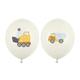 Construction Vehicles Happy Birthday Balloon, 30cm, Boy's Balloons, Party Balloons