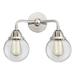 Innovations Lighting Nouveau 2 Beacon - 2 Light 14 Bath Vanity Light Clear/Polished Chrome