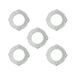 Renovators Supply Recessed Lighting Trim 10 in. Wide White Polyurethane Ornate Recessed Ceiling Light Trims Pack of 5