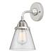 Innovations Lighting Nouveau 2 Cone - 1 Light 6 Sconce Polished Chrome/Seedy