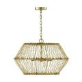 Capital Lighting - Wren - 4 Light Pendant In Coastal Style-15.25 Inches Tall and