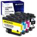 MooHo Ink Cartridges Compatible for Brother LC3033 LC 3033 LC-3033 Work with Brother MFC-J995DW MFC-J995DWXL MFC-J805DW MFC-J805DWXL MFC-J815DW Printer (1Black 1 Cyan 1Magenta 1Yellow)